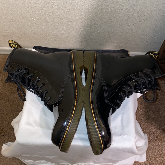 Dr. Martens Patent Black Boots - Picture 8 of 9